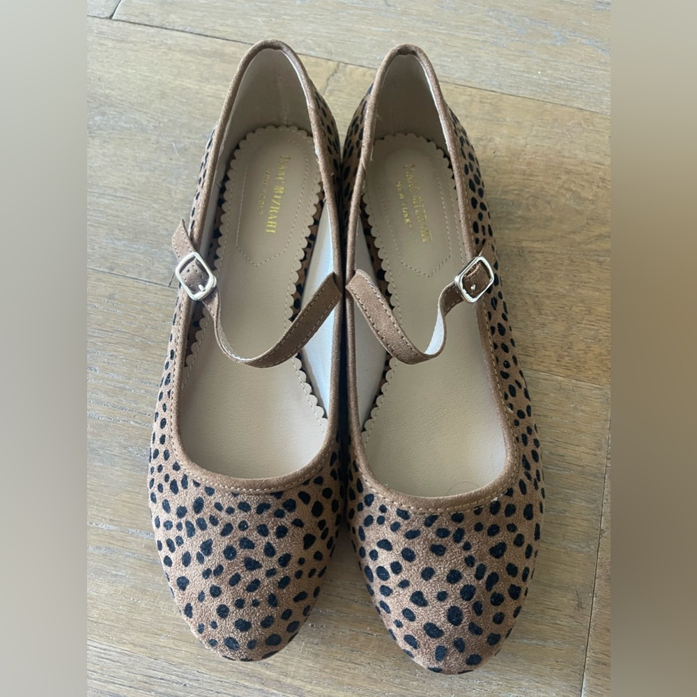 As NEW. Faux animal print ballet flats - never worn